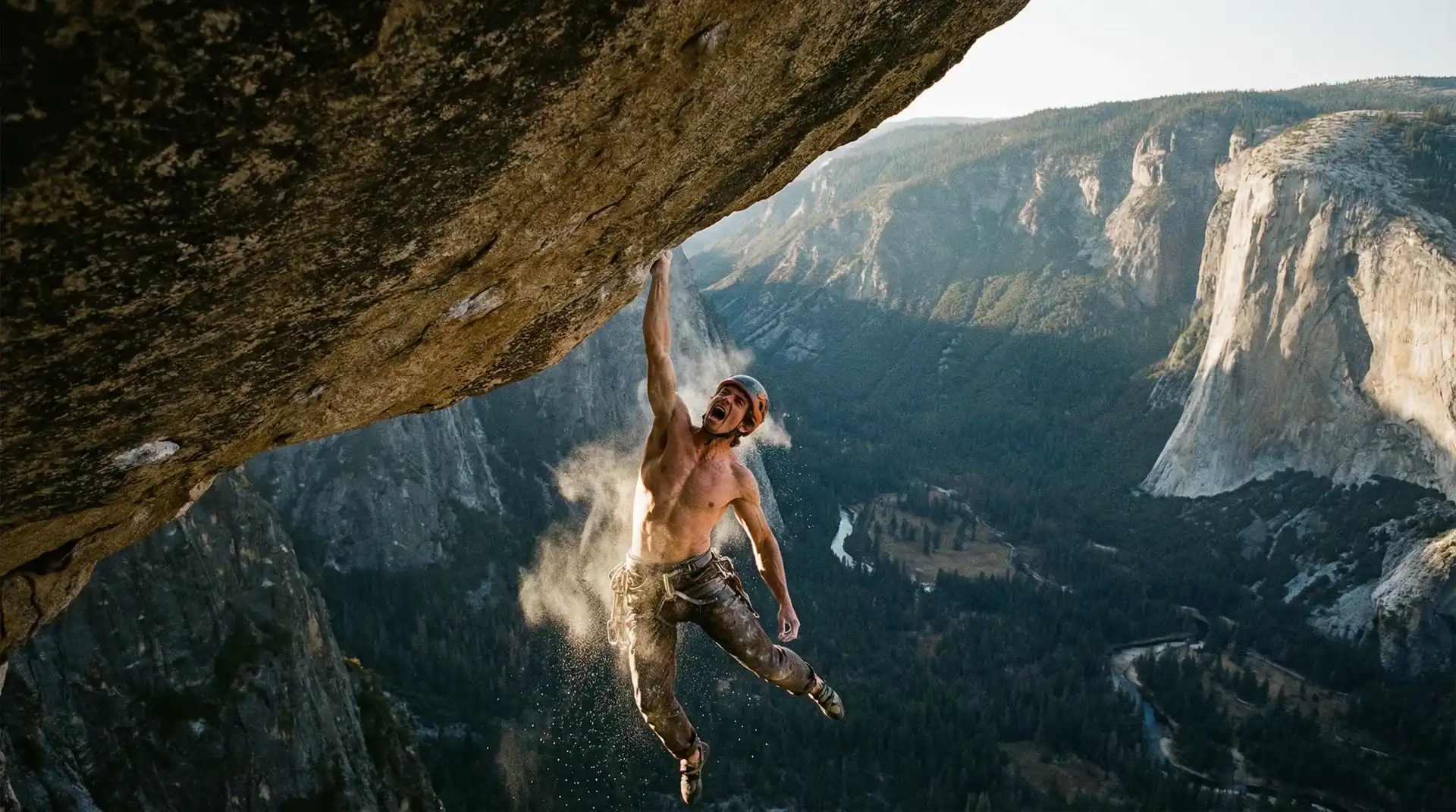 徒手攀岩悬崖峭壁 - 必撸大赛 极限记录